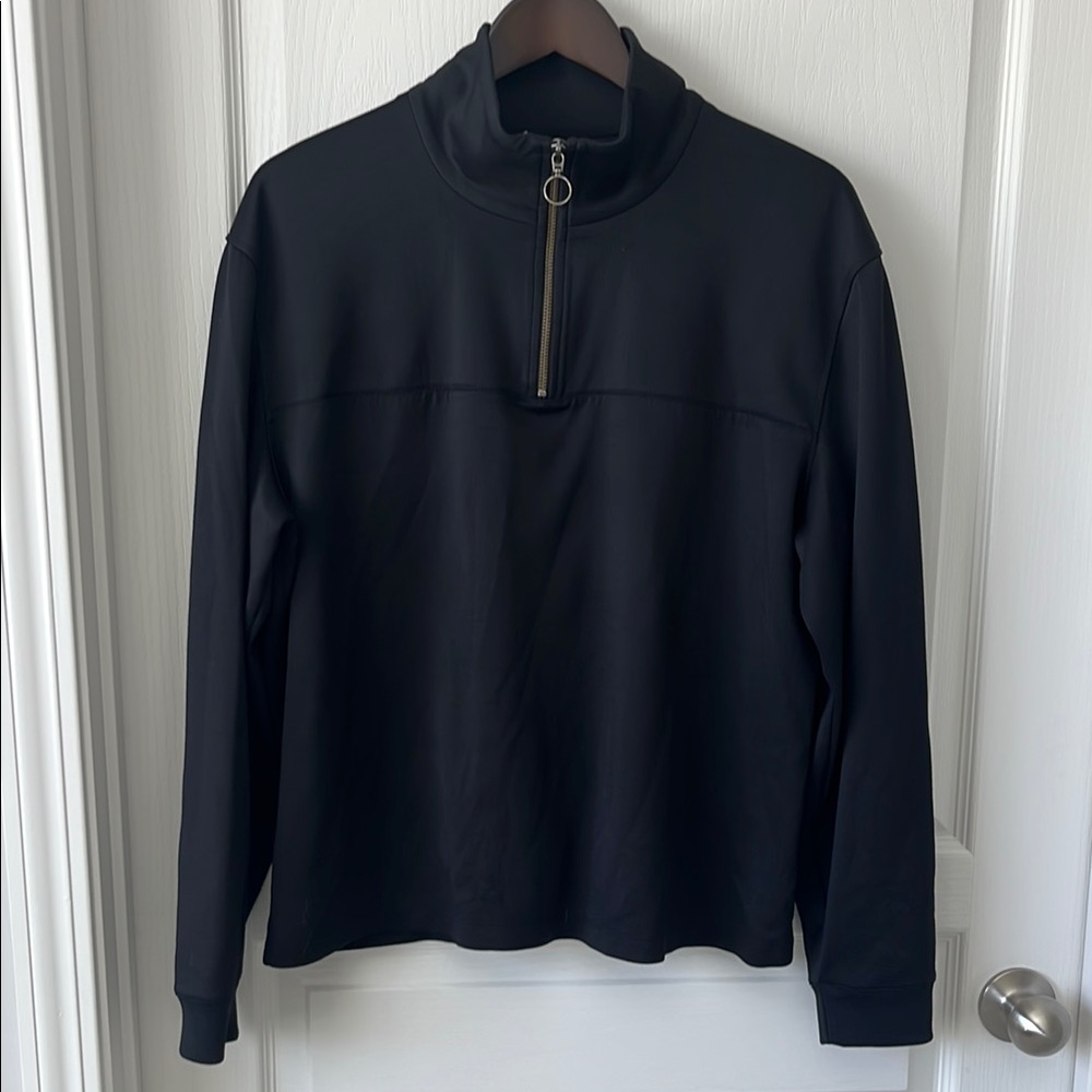 Vince Men's Black Zip-Up Sweater